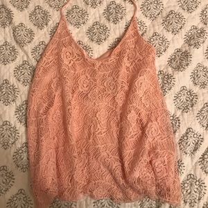 Halter Pink Strappy Shirt Cropped